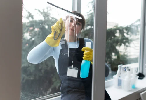 Nettoyage de vitres intérieures et extérieures à la Ferrière-Airoux